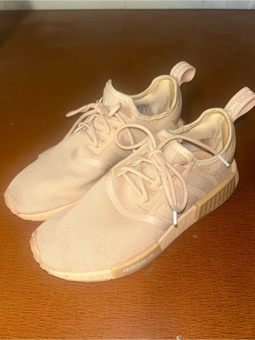adidas Women’s NMD R1 Sneakers - Pale Beige/Pink